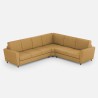 Ecksofa Wohnzimmer 6-Sitzer modern Stoff 288x248cm Yasel 18AG 