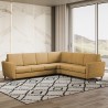 Ecksofa Wohnzimmer 6-Sitzer modern Stoff 288x248cm Yasel 18AG Maße