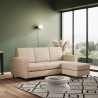 Moderner 3-Sitzer Stoffsofa 212cm mit Fußhocker Yasel 180P Maße