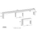 Erweiterbare Konsolenbank für Esstisch 66-290cm Pratika B 