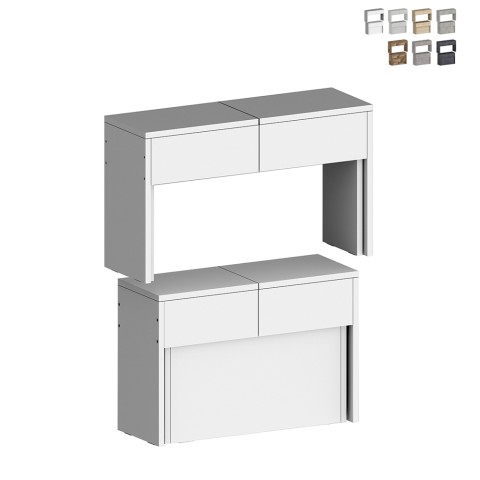 Set: 2 ausziehbare Bänke 66-290 cm für Esstisch Pratika A + B Aktion