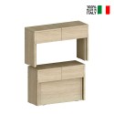 Set: 2 ausziehbare Bänke 66-290 cm für Esstisch Pratika A + B 
