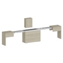 Set: 2 ausziehbare Bänke 66-290 cm für Esstisch Pratika A + B 
