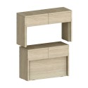 Set: 2 ausziehbare Bänke 66-290 cm für Esstisch Pratika A + B 