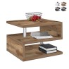 Moderner eleganter Couchtisch mit 2 Ablagen Zeta 55 Verkauf
