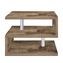Moderner eleganter Couchtisch mit 2 Ablagen Zeta 55 