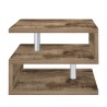 Moderner eleganter Couchtisch mit 2 Ablagen Zeta 55 