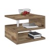 Moderner eleganter Couchtisch mit 2 Ablagen Zeta 55 