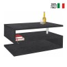 Moderner rechteckiger Couchtisch 90x55cm mit 2 Ablagen Zeta 90 Eigenschaften