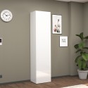 Dory Schuhschrank weiß glänzend mit 1 Tür 45x35x191 cm Aktion