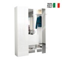 Garderoben-Set mit Schuhschrank, Schrank, Kleiderhaken und 2 Spiegeln Guapa Verkauf