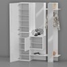 Garderoben-Set mit Schuhschrank, Schrank, Kleiderhaken und 2 Spiegeln Guapa Rabatte