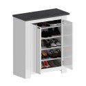 Klassischer Schuhschrank Livera, 2-türig, weißes Holz, für den Eingangsbereich Preis
