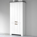 Hillrose Mehrzweck-Schuhschrank, 4 Türen, 84x42x200cm, klassisch weiß Kosten
