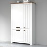 Großes weißes Mehrzweck-Schuhschrank Elaisa 114x42x200cm 6 Türen Kosten