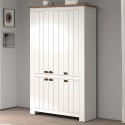 Großes weißes Mehrzweck-Schuhschrank Elaisa 114x42x200cm 6 Türen Angebot