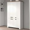 Großes weißes Mehrzweck-Schuhschrank Elaisa 114x42x200cm 6 Türen Angebot