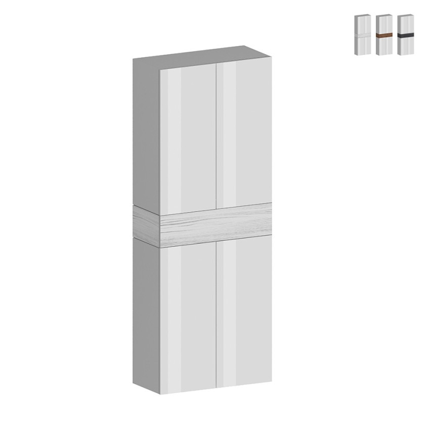Hanad Schuhschrank mit 4 Türen und 10 Einlegeböden 76x34x200cm Weiß Verkauf Hanad Schuhschrank mit 4 Türen und 10 Einlegeböden 76x34x200cm Weiß Verkauf