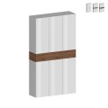 Moderner großer Schuhschrank 114x34x200cm, 6 Türen, 10 Regale, Dettey Aktion