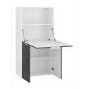 Platzsparender Schreibtisch 70x35cm klappbares Regal versteckt Schrank Layla Sales