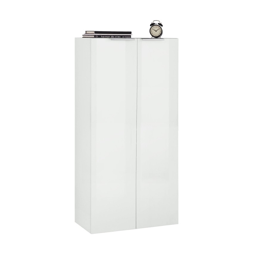 Moderne Büroschrank Wohnzimmer 2 Türen Weiß Hochglanz 70x35x140 Birse Aktion Moderne Büroschrank Wohnzimmer 2 Türen Weiß Hochglanz 70x35x140 Birse Aktion