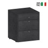 Niedriger Rollcontainer 3 Schubladen 47x45x61 Büroschreibtisch Paul Rabatte