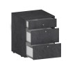 Niedriger Rollcontainer 3 Schubladen 47x45x61 Büroschreibtisch Paul Eigenschaften