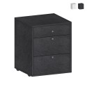 Niedriger Rollcontainer 3 Schubladen 47x45x61 Büroschreibtisch Paul Aktion