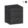 Niedriger Rollcontainer 3 Schubladen 47x45x61 Büroschreibtisch Paul Aktion