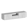 Moderner TV-Stand Chiron mit 4 Türen und Schublade, 220x45x46 cm 