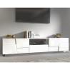 Moderner TV-Stand Chiron mit 4 Türen und Schublade, 220x45x46 cm 