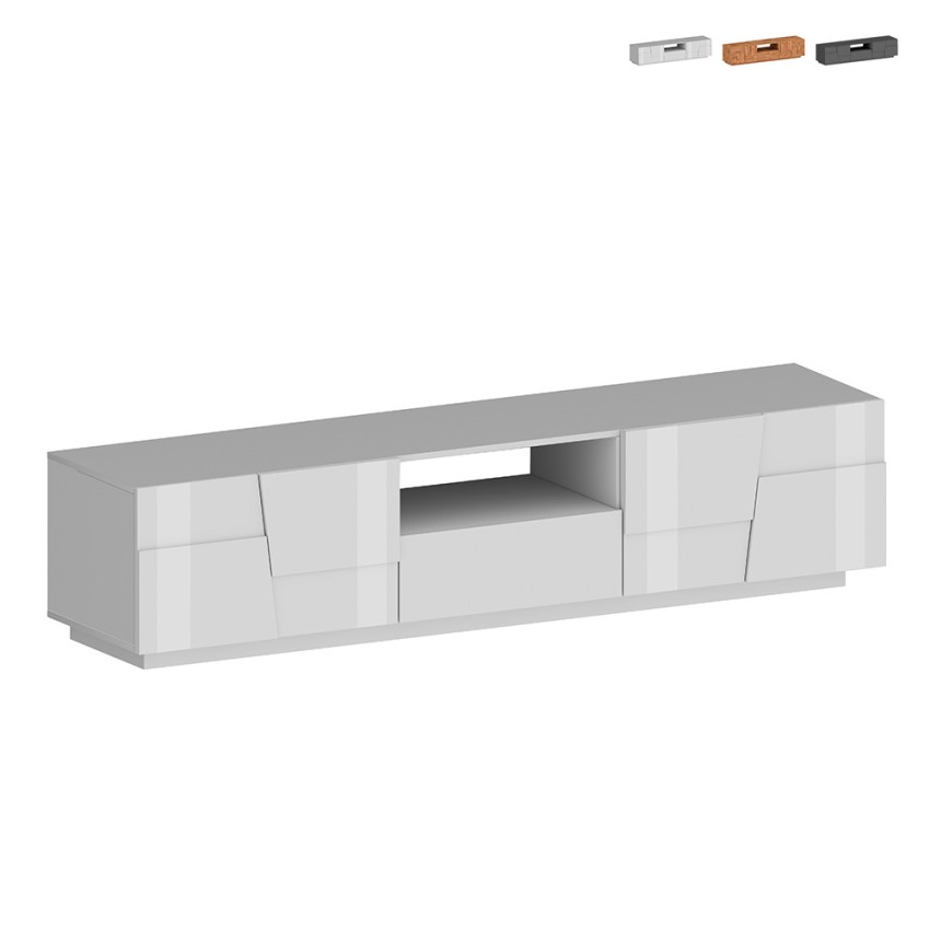 Moderner TV-Stand Chiron mit 4 Türen und Schublade, 220x45x46 cm Angebot Moderner TV-Stand Chiron mit 4 Türen und Schublade, 220x45x46 cm Angebot