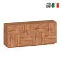 Moderne Anrichte Darill mit 4 Türen, 200x44x86, für Wohnzimmer Lagerbestand
