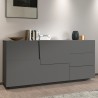 Moderne Anrichte 2 Türen 3 Schubladen Wohnzimmer Schlafzimmer Glencoe Rabatte