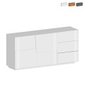 Moderne Anrichte 2 Türen 3 Schubladen Wohnzimmer Schlafzimmer Glencoe Aktion