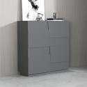 Moderne Anrichte 2-türig Mehrzweck Flurschrank 120x44,6x126cm Seeley Sales