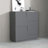 Moderne Anrichte 2-türig Mehrzweck Flurschrank 120x44,6x126cm Seeley Sales