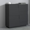 Moderne Anrichte 2-türig Mehrzweck Flurschrank 120x44,6x126cm Seeley Preis