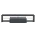 Moderner TV-Schrank mit Klappe, Glasablagen, 160 cm Helix Auswahl