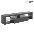 Moderner TV-Schrank mit Klappe, Glasablagen, 160 cm Helix Aktion