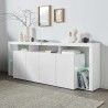 Große Wohnzimmer-Kommode mit 4 Türen 220x40x80, modernes Design, Towyn Angebot
