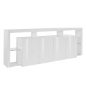 Große Wohnzimmer-Kommode mit 4 Türen 220x40x80, modernes Design, Towyn Lagerbestand