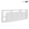 Große Wohnzimmer-Kommode mit 4 Türen 220x40x80, modernes Design, Towyn Aktion