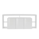 Sideboard 3 Türen 200x40x80cm modernes Bücherregal mit Glasböden Pibrac Maße