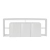 Sideboard 3 Türen 200x40x80cm modernes Bücherregal mit Glasböden Pibrac Maße