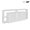 Sideboard 3 Türen 200x40x80cm modernes Bücherregal mit Glasböden Pibrac Verkauf