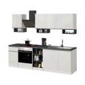 Modulare Einbauküche 256cm modernes Design Domina 