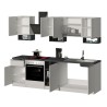 Modulare Einbauküche 256cm modernes Design Domina 