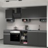 Küche vollständig 256 cm modernes modulares Design Domina. 