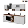 Moderne modulare Küche, lineares Design, 256 cm, Modell Essence Angebot